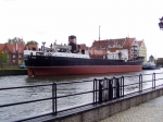 SS Sołdek zacumowany w Gdańsku na Motławie