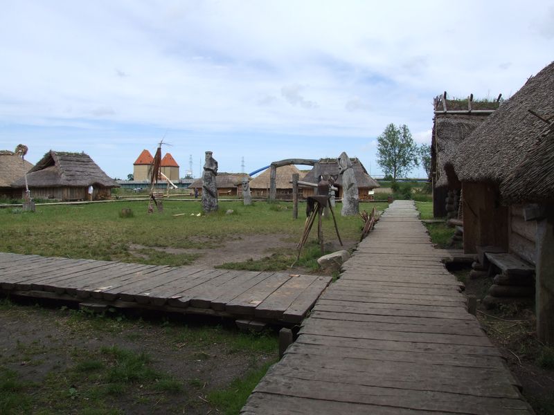 Wioska Wikingów na wyspie Ostrów koło Wolina