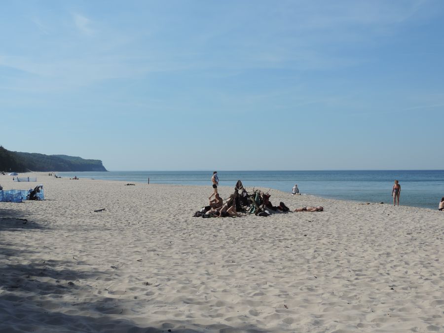 Plaża w Wisełce na Wolinie